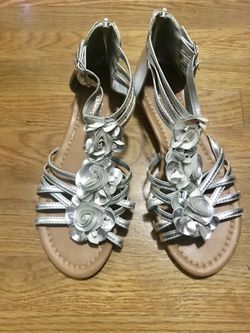 Silver sandals