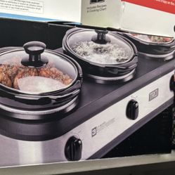New TRU Triple Slow Cooker
