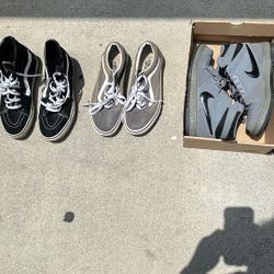 Vans and Nike shoes