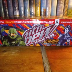 Halo Mtn Dew Game Fuel Citrus Cherry 12 Pack Unopened 