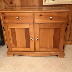 Solid Wood Knotty Pine Organizer Small Drawer Cabinet