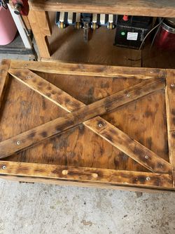 Wooden Box To Store Garden Tools Or Planter 