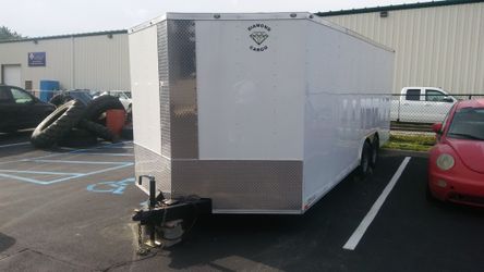 Vnose Enclosed Aluminum Trailers all sizes