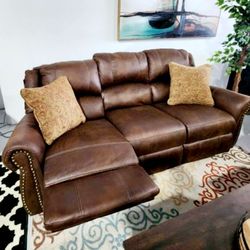 17A1G28*__Comfort Sofa, Reclining, Living Room Set Available * Brand New * In Stock  *P A Y   E A S I L Y👉GetNowWith$50PayLater