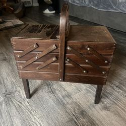 Vintage Jewelry Box/ Sewing Orannizer