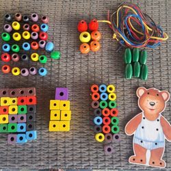 Excellerations® Wooden Lacing Beads 