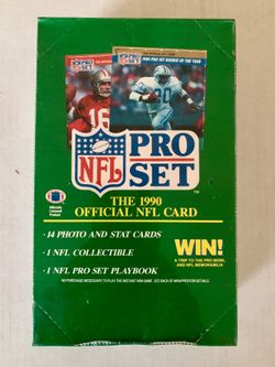 1990 Pro Set Football factory sealed wax box