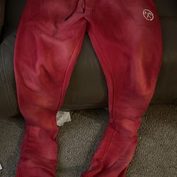 Red/bleached Sweatsuit
