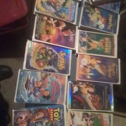 13 Disney And Other VHS Hard Case Movies 