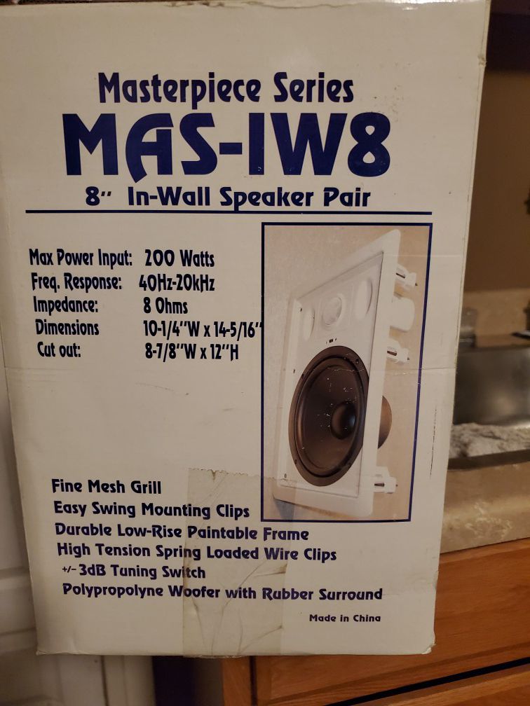 Home surround in wall speakers