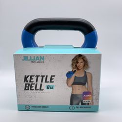 Jillian Michaels 8 Lb POUND Kettle Bell Training Gym Weights JMWT-1001-BLUE