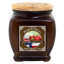 Candle Jar Made in Texas Fredericksburg Strawberry Highly Fragrant Candle New