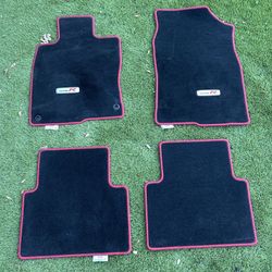GENUINE OEM HONDA CIVIC TYPE R RED / BLACK CARPET FLOORMATS