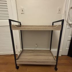 Wooden Bar Cart