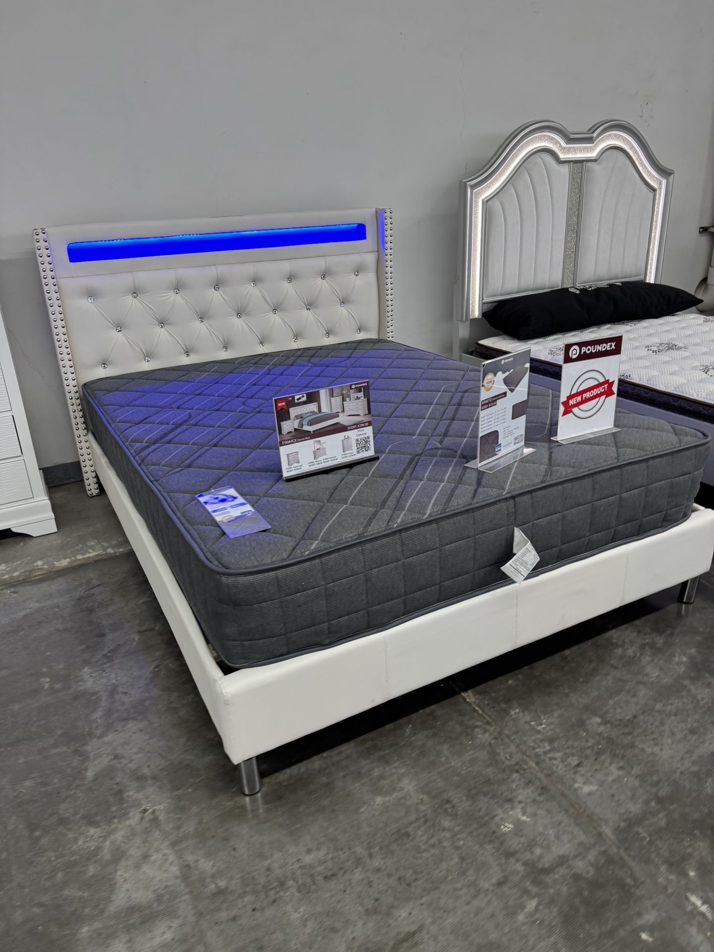 New Queen Bed Frame With Mattress 