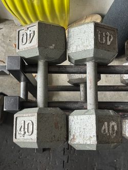 40 Pound Dumbbells
