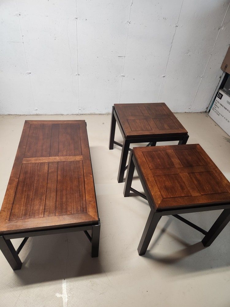 Coffee Table And 2 Side Tables