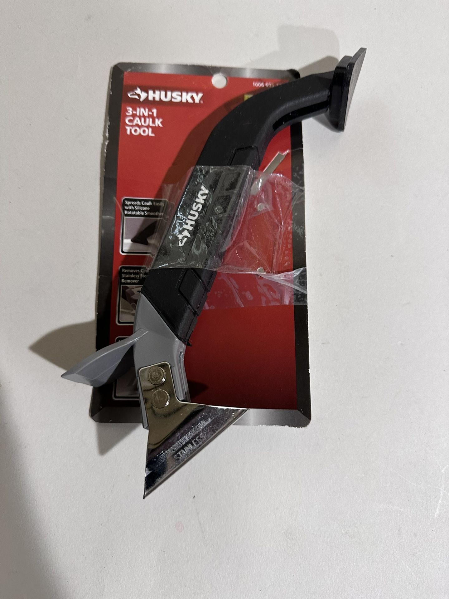 HUSKY 3 in 1 Caulking Remover Tool Finishing Clean Scraper Kit: SKU 554058