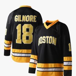 Happy Gilmore 18 Adam Sandler 1996 Black Ice Hockey Jersey Men