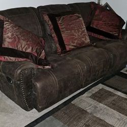 Nice Couch And Recliner Light Use 