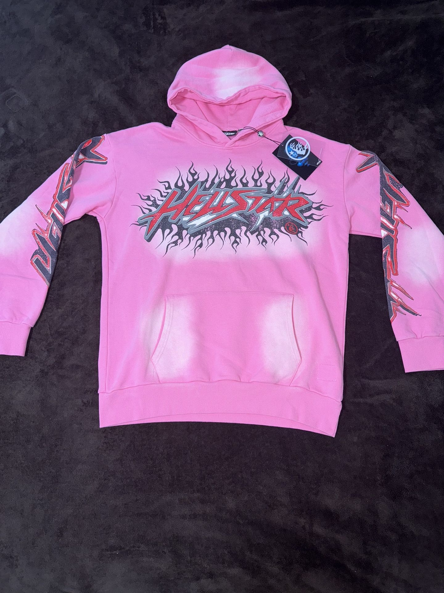Hellstar Brainwashed Without Brain Hoodie Pink