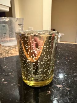 25 metallic glass votive candles