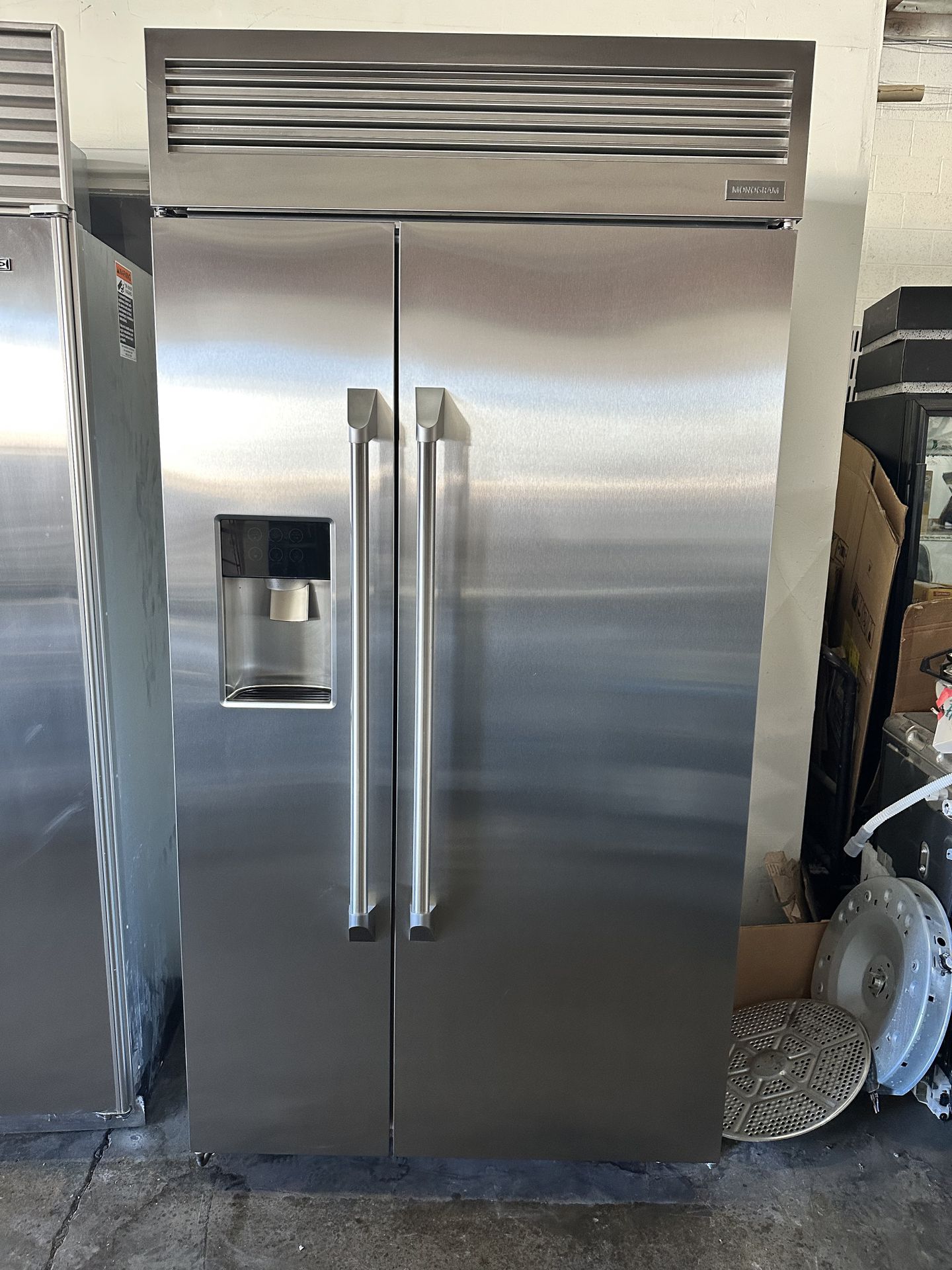 GE Monogram refrigerator built in 42”W