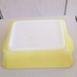 Yellow  Pyrex Dish