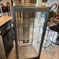 Metal And Glass Display Shelf 