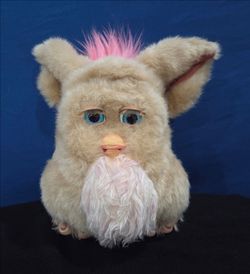Vintage 2005 Sand Furby emoto-tronic interactive toy 9" tall