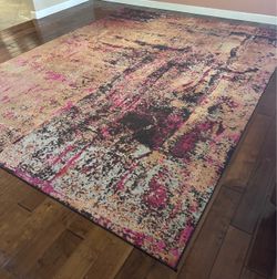 Area Rug Multi-Colors 9 x 12