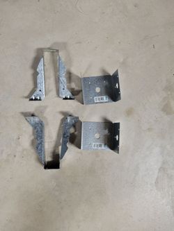 Galvanized Steel Joist Hanger Brackets – Set of 4