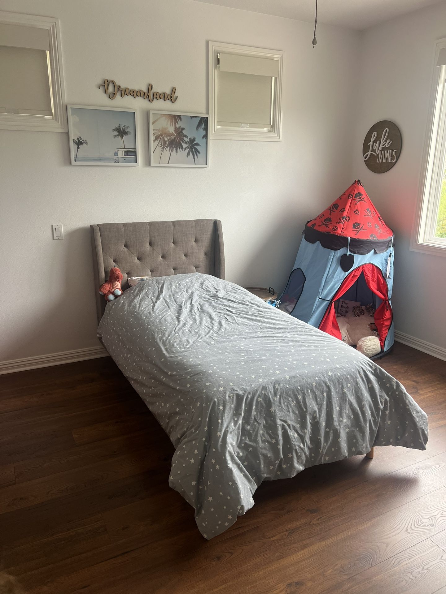 Twin Bed Frame + Mattress