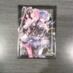 FIELD CENTER ART CARD FEATURING REM AND RAN FROM THE ANIME SERIES RE: ZERO 