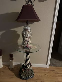 Lighthouse End Table / Lamp