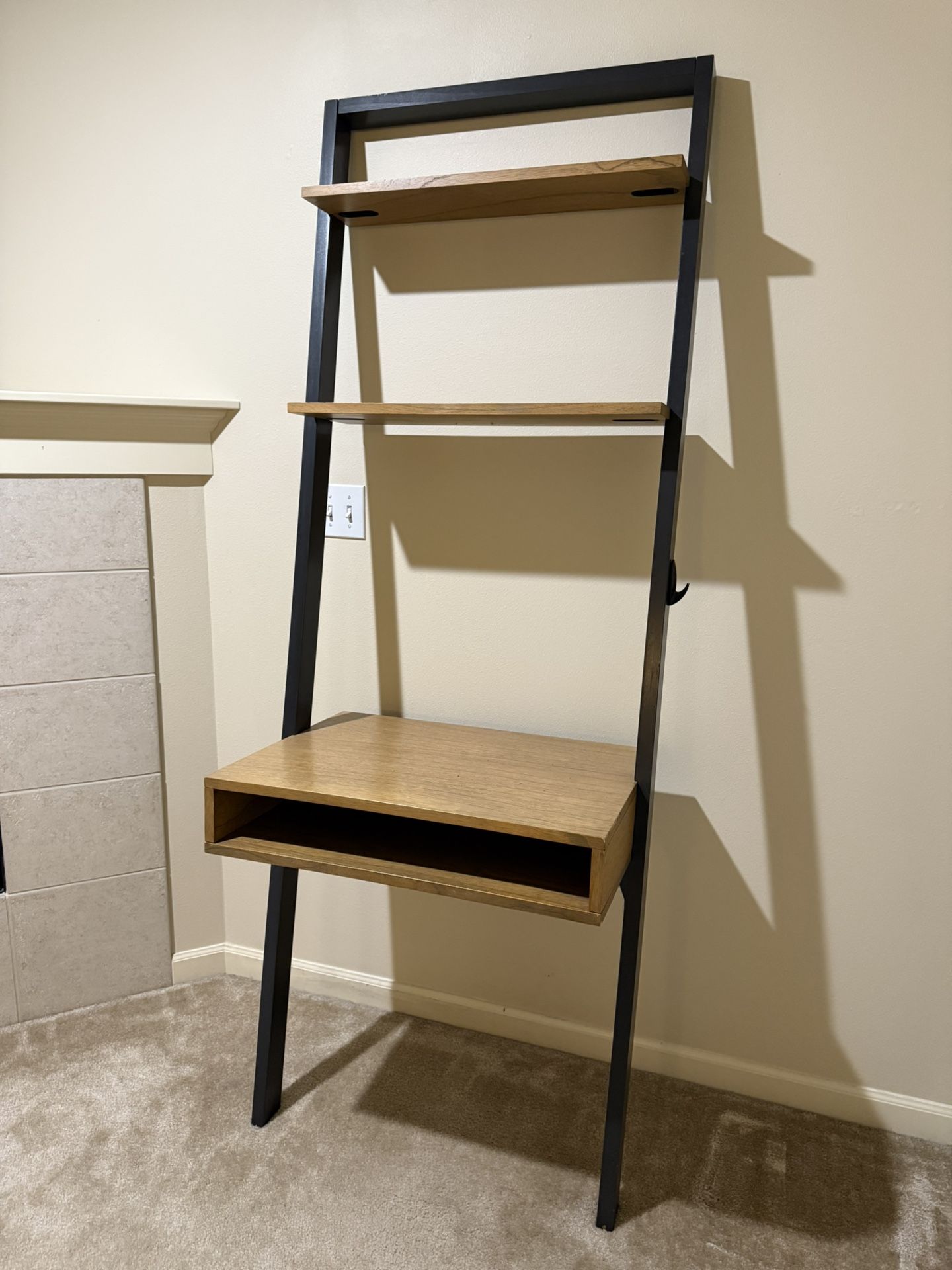 West elm ladder shelf desk