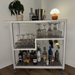 Bar Cart With Wheels 