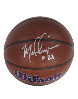 Michael Cooper Signed Lakers Logo NBA Basketball (JSA)