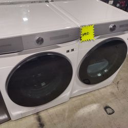 SAMSUNG FRONT LOAD GAS DRYER SET 