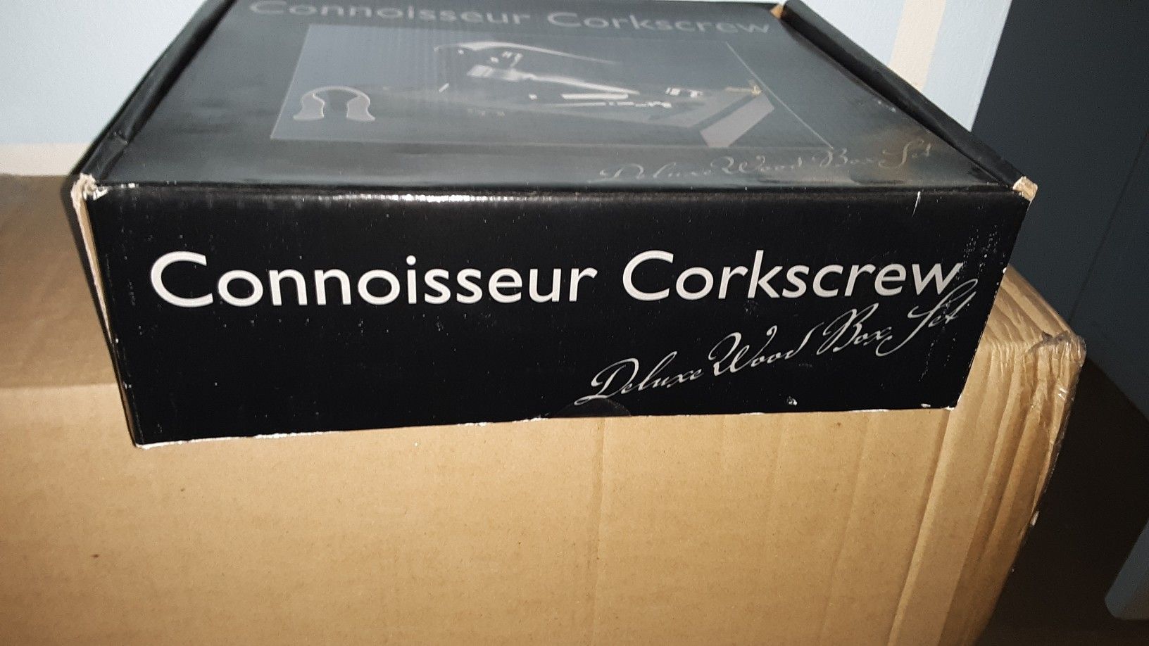 Wooden Box Set Corkscrew