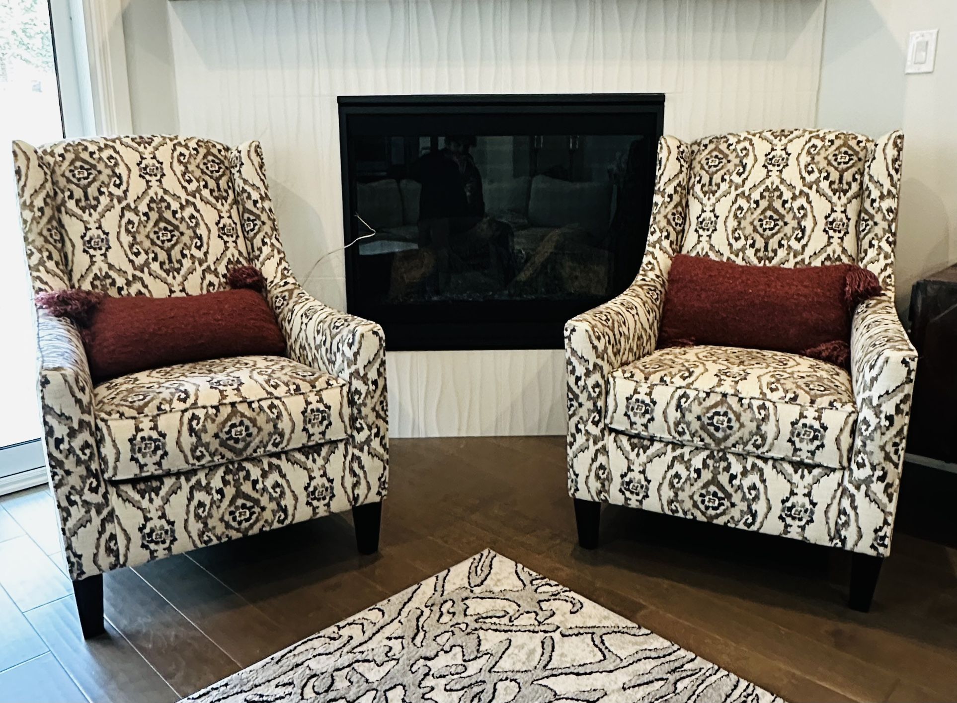 Accent Chairs - Jonette Wingback Chairs