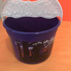 Purple and White Scooby Doo Pail Basket for kids