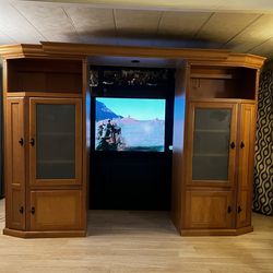 Solid Wood Entertainment Center