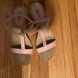 Pink Wedges Size 8