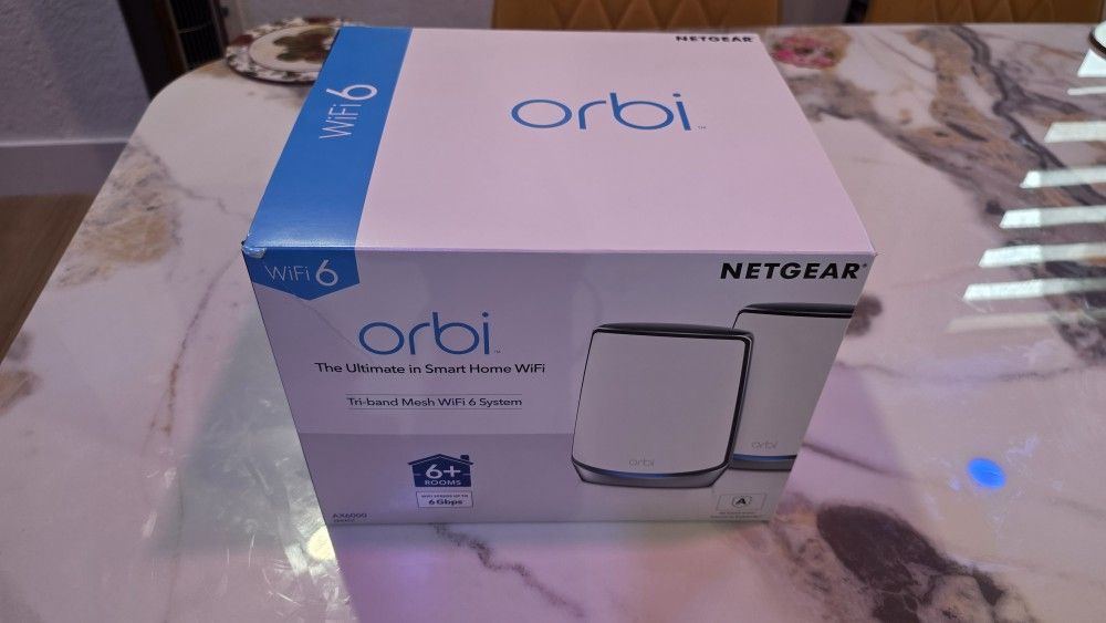 Netgear Orbi RBK852 WiFi 6 Mesh System – Router + 1 Satellite