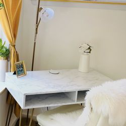 Gold And White Desk 