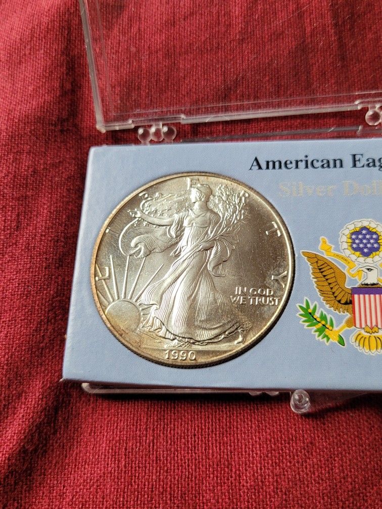 Pair Of US 1oz Silver Eagle Coins