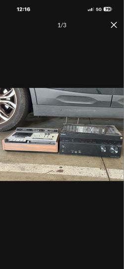 Both $50 Sony TC-161SD Cassette Deck & STR-DN1070 4K AV Receiver Stereo Audio System