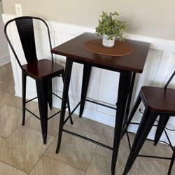 Bar Height Table and Stools Set
