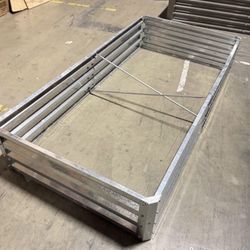 New 6x3x1.5 Ft Galvanized Raised Planter Box Metal Garden Bed Plant Outdoor